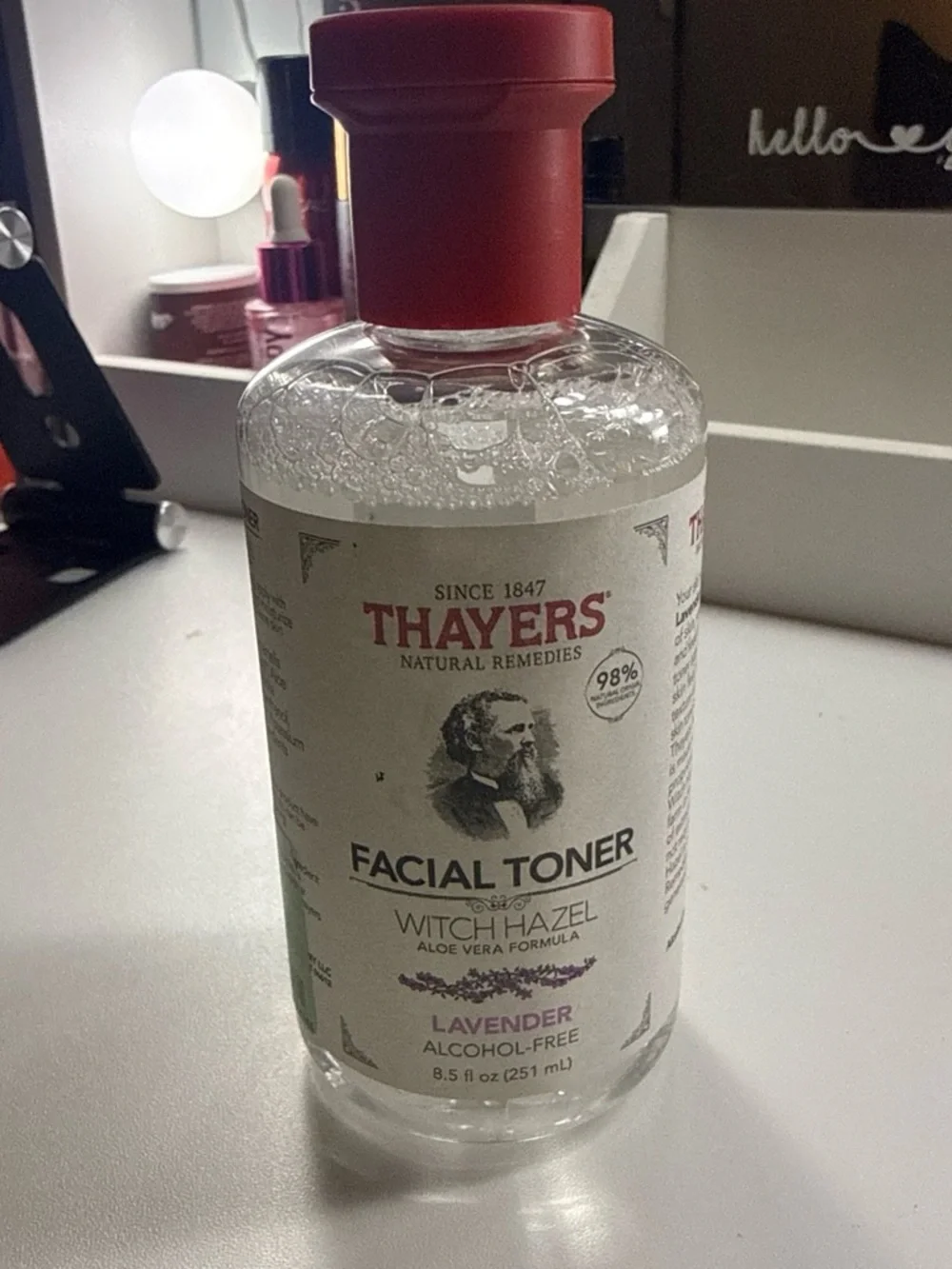 Thayers Lavender Witch Hazel Facial Toner — Alcohol-Free (Purple)